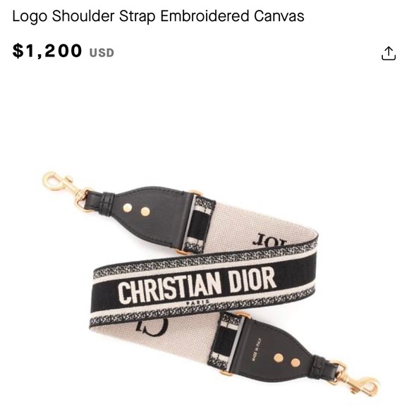 Dior Accessories - Christian Dior embroidered strap